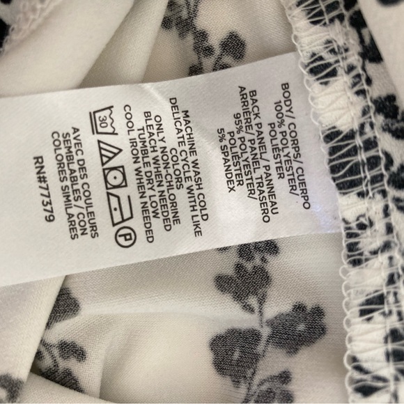 Women’s Ann Taylor Floral Blouse Top Popover Shirt New Large NWT - Picture 9 of 9